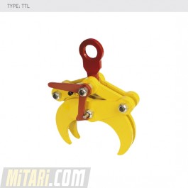 TTL | lightweight clamp for horizontal lifting of tubes, pipes and solid round materials | 500 - 3.000 kg