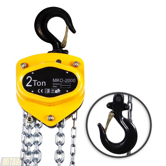 Hand Chain Hoist 2 ton Overload Protection With overload protection